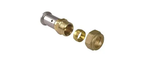 Direct Verzonden Henco Rechte Koppeling - Pers x Knel - 20x22mm