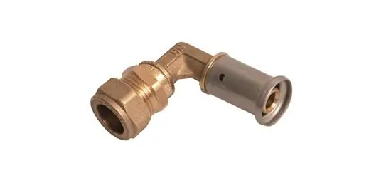 Weekendaanbieding Henco Verlopend Kniekoppeling - Pers x Knel - 16x15mm