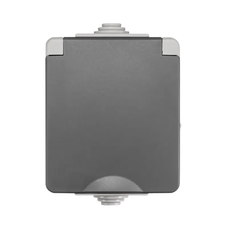 Favoriet ION Industries Opbouw Wandcontactdoos IP55 Grijs