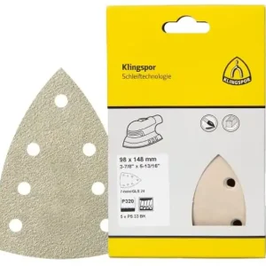 Klingspor PS33 BK Schuurschijf - GLS24 - K320 - 148x98mm - 5 stuks Shop Nu