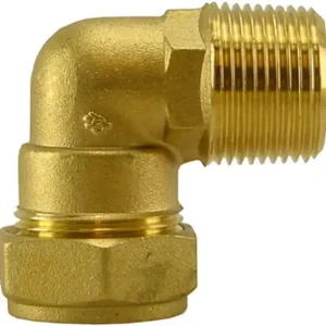 Kniekoppeling - Knel x Buitendraad - 12mm x 3/8" Hoge Kwaliteit