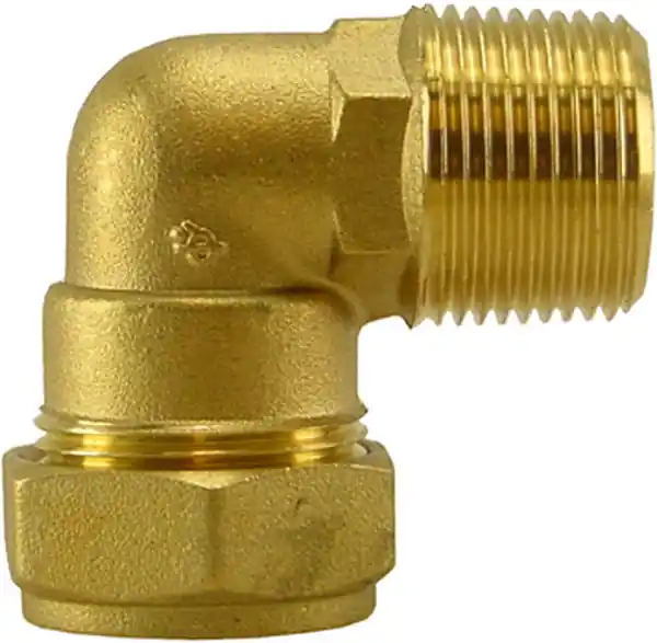 Kniekoppeling - Knel x Buitendraad - 12mm x 3/8" Hoge Kwaliteit