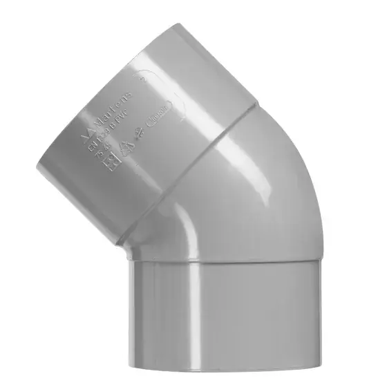 Martens PVC Lijmbocht 45° MOF/SPIE - 125mm Speciale Aanbieding