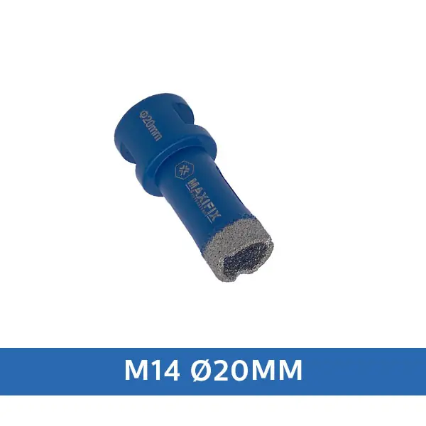 Must-Have Maxifix Diamant Tegelboor Droog - M14 - Ø20mm