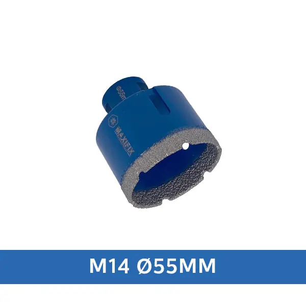 Snelle Levering Maxifix Diamant Tegelboor Droog - M14 - Ø55mm