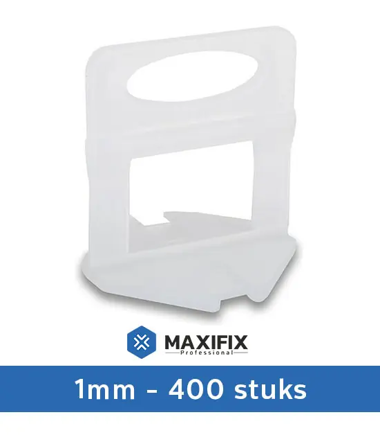 Maxifix Levelling Clips - 1mm - 400st Premium