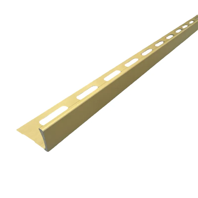 Express Levering Maxifix Tegelprofiel - Aluminium - 270cm - Geborsteld Goud - 12,5mm