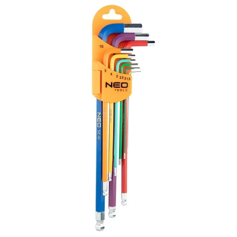 Merkproduct NEO TOOLS Inbusset Gekleurd 1,5-10mm