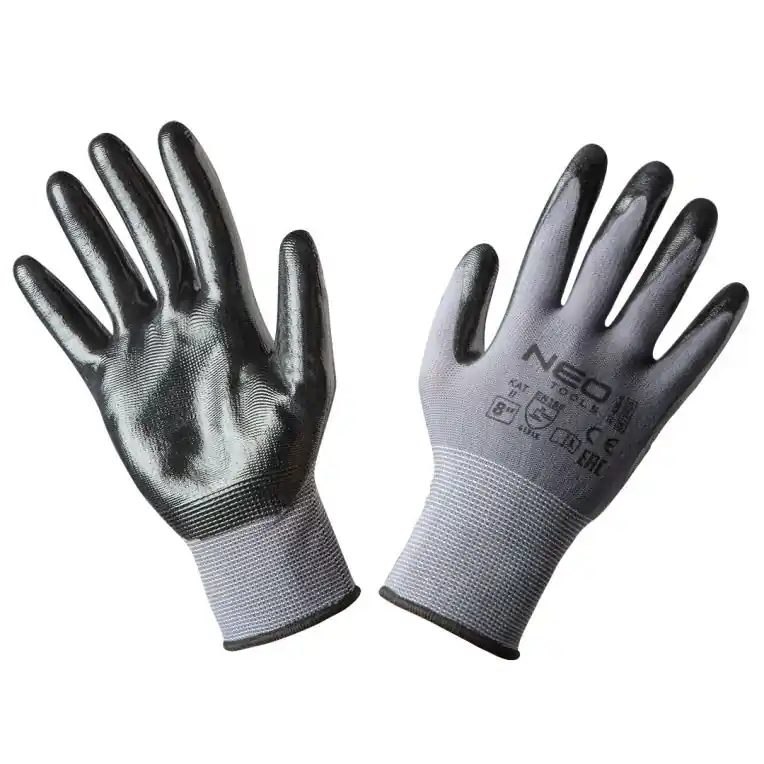 Favoriet NEO TOOLS Nitril Coated Nylon Werkhandschoenen - M9