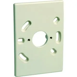 Perilex montageplaat 1-voudig met gat - opbouw - wandcontactdoos - 85x121mm - Crème Lage Kosten