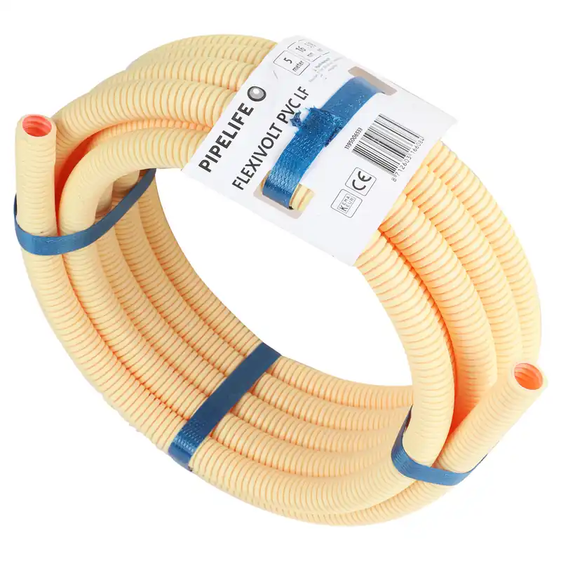 Pipelife Flexivolt Flexibel Installatiebuis - Low Friction - Ø5/8- 5m - Crème Betrouwbaar
