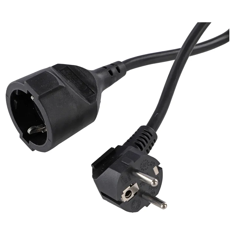 Q-Link verlengsnoer randaarde max 3680W zwart 3 x 1.5 mm² 5 m Goedkoop