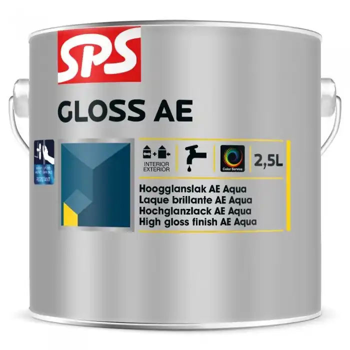 SPS Gloss AE Hoogglanzend Lak - Waterbasis - Wit - 2,5L Betaalbaar