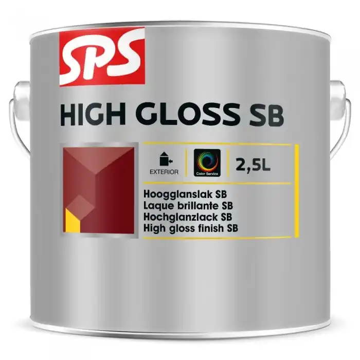 SPS High Gloss SB Hoogglanslak - Terpentinebasis - Wit - 2,5L Laatste Versie