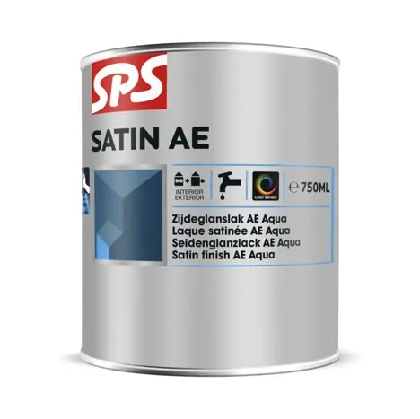 Koopje SPS Satin AE Zijdeglans Lak - Waterbasis - RAL 9010 - 750ml