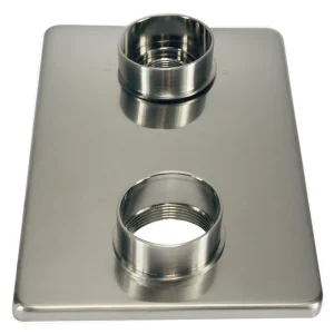 Wiesbaden 8mm Verlengset t.b.v. Thermostatisch 2-Knops Inbouw Douchekraan - Geborsteld RVS Exclusieve Aanbieding