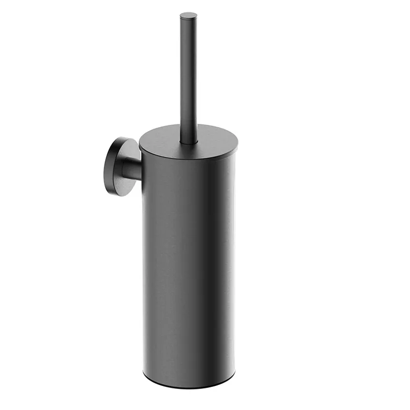 Wiesbaden Alonzo Toiletborstel met Houder - Geborsteld Gunmetal Seizoensaanbieding