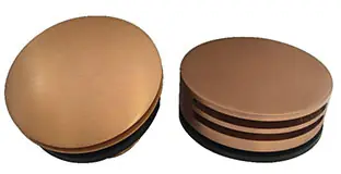 Gratis Retour Wiesbaden Badvoer Knop/Plug met Clickwaste met Badoverloop & Badvulcombinatie - Afbouwdeel - Geborsteld Koper