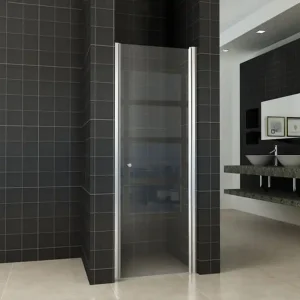 Must-Have Wiesbaden Between Nisdeur - 8mm Helder Glaswand - 60x202cm - Nano Coating - Scharnierprofiel - Chroom