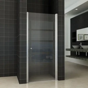 Bestseller Wiesbaden Between Nisdeur - 8mm Helder Glaswand - 90x202cm - Nano Coating - Scharnierprofiel - Chroom