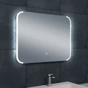 Nieuw Wiesbaden Bracket Spiegel met LED Verlichting - Rechthoek - Dimbaar - Spiegelverwarming - 80x60cm