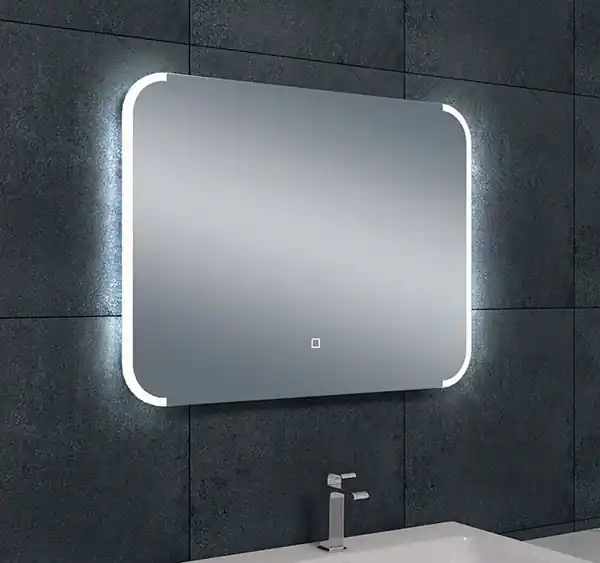 Nieuw Wiesbaden Bracket Spiegel met LED Verlichting - Rechthoek - Dimbaar - Spiegelverwarming - 80x60cm