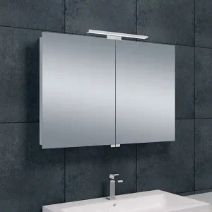 Fabrieksprijs Wiesbaden Bright Spiegel met LED Verlichtingkast - Rechthoek - 90x60x14cm