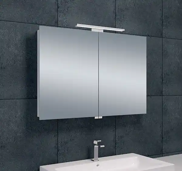 Fabrieksprijs Wiesbaden Bright Spiegel met LED Verlichtingkast - Rechthoek - 90x60x14cm