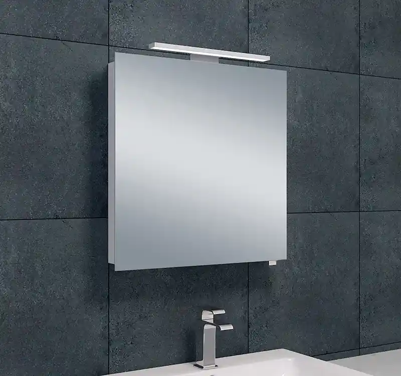 Wiesbaden Bright Spiegel met LED Verlichtingkast - Vierkant - 60x60x14cm Gecertificeerd