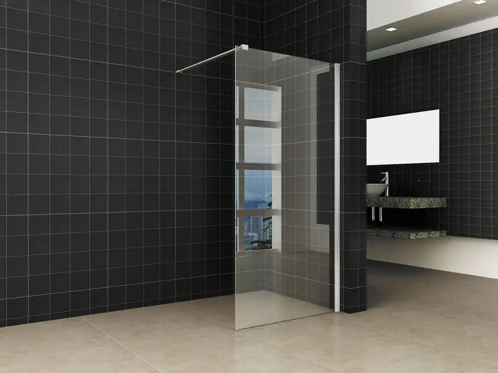 Gecertificeerd Wiesbaden Brush Inloopdouche - Nano Coating - 10mm Helder Glas - 120x200cm - RVS