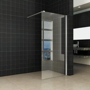 Nu Kopen Wiesbaden Brush Inloopdouche - Nano Coating - 10mm Helder Glas - 90x200cm - RVS