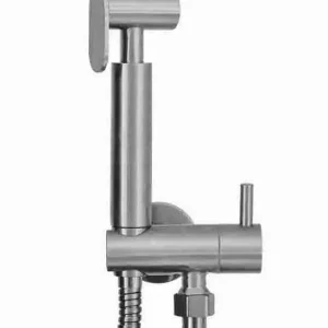 Koop Vandaag Wiesbaden Caral Bidet Handdoucheset: Handdouche, Opsteekgarnituur met Bediening & Doucheslang - Geborsteld RVS