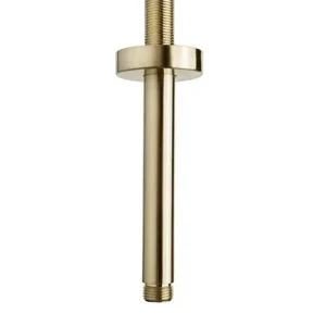 Wiesbaden Caral Douchearm met Plafondbevestiging - 15cm - Geborsteld Messing Superprijs