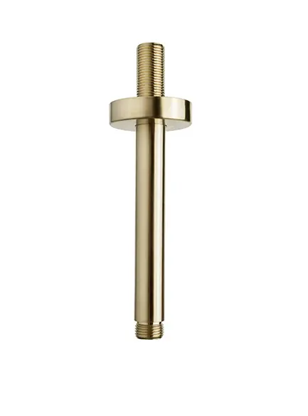 Wiesbaden Caral Douchearm met Plafondbevestiging - 15cm - Geborsteld Messing Superprijs