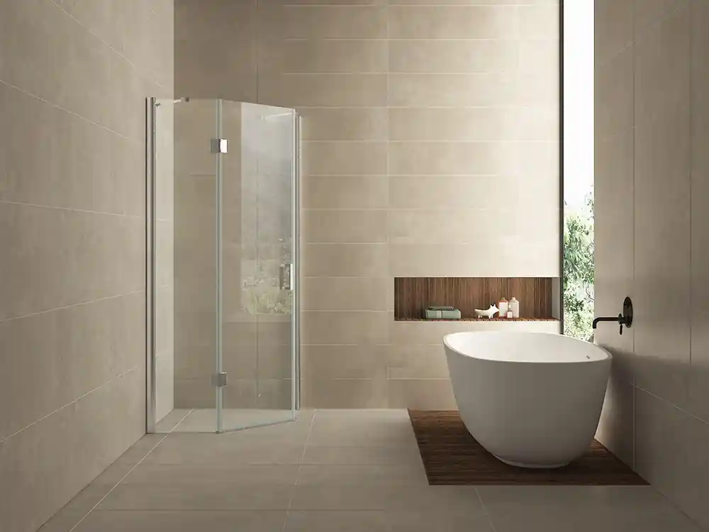 Wiesbaden Cinco Douchecabine - 8mm Helder Glaswand - 100x90x200cm - Nano Coating - Vijfhoekig - Chroom Populair
