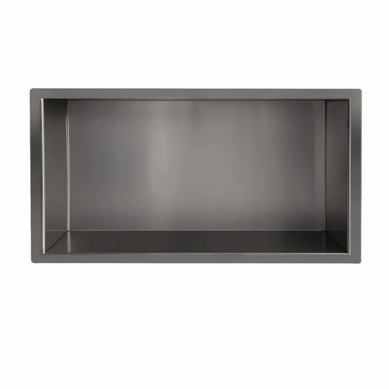 Op = Op Wiesbaden Demis Inbouwnis - 60x30x10cm - Geborsteld Gunmetal