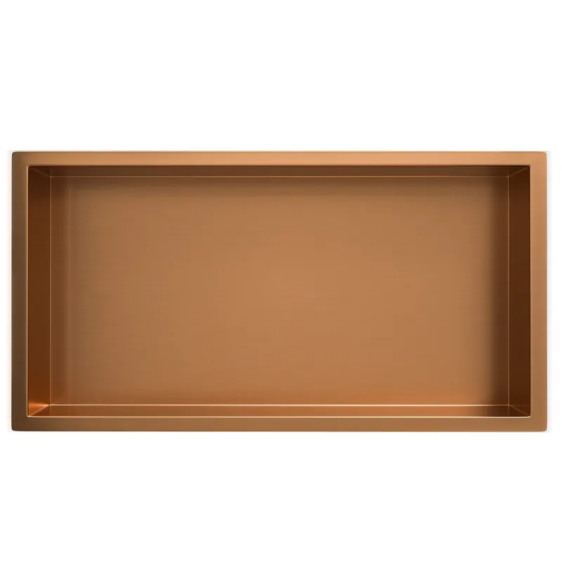 Dagaanbieding Wiesbaden Demis Inbouwnis - 60x30x7cm - Geborsteld Brons Koper