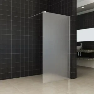 Nieuw Wiesbaden Frosted Inloopdouche - Nano Coating - 10mm Helder Glas - 120x200cm - Chroom
