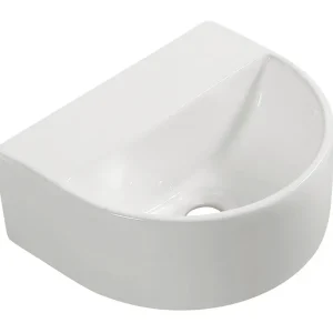 Wiesbaden Lara Keramisch Fontein - 30x25x12cm - Zonder Kraangat - Wit Snelle Levering