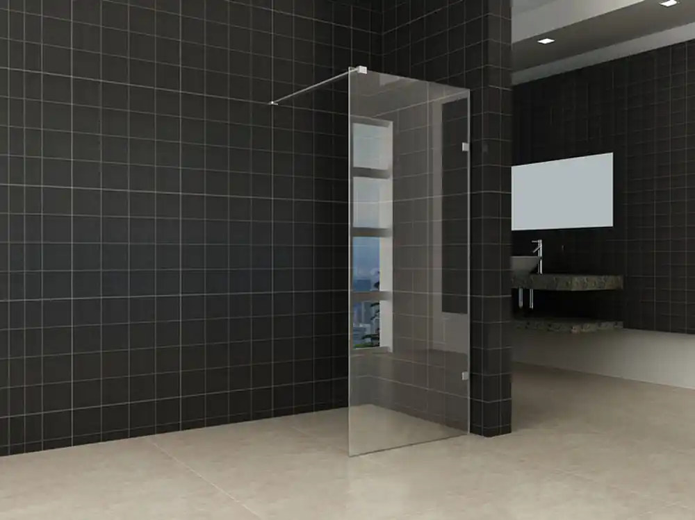 Wiesbaden Less Profielloos Inloopdouche - Nano Coating - 8mm Helder Glas - 70x200cm - Chroom Lage Prijs