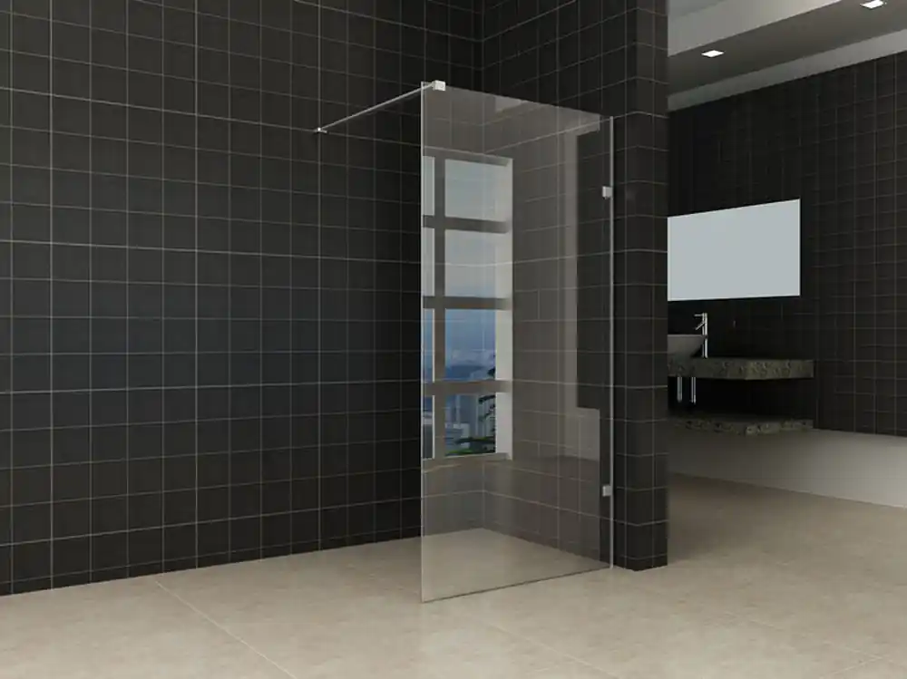Op = Op Wiesbaden Less Profielloos Inloopdouche - Nano Coating - 8mm Helder Glas - 90x200cm - Chroom