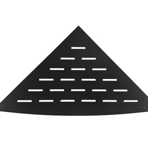 Seizoensaanbieding Wiesbaden Inwall Hoekplanchet 29x29cm - Mat Zwart