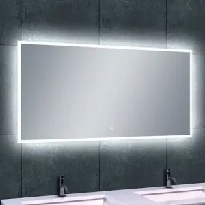 Populair Wiesbaden Quatro Spiegel met LED Verlichting - Rechthoek - Dimbaar - Spiegelverwarming - 120x60cm