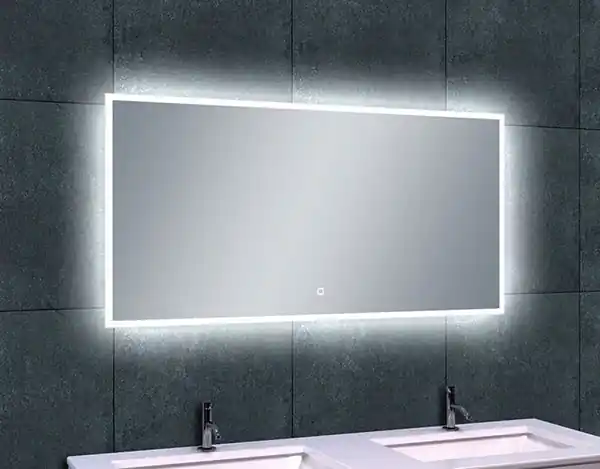 Populair Wiesbaden Quatro Spiegel met LED Verlichting - Rechthoek - Dimbaar - Spiegelverwarming - 120x60cm