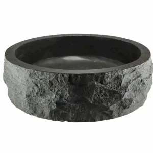 Wiesbaden Raw Natuursteen Waskom - Rond - Ø40x12cm - Hardstenen Gezoet Premium