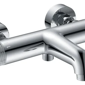 Wiesbaden Ribbd Thermostatische Badkraan - Chroom Veilige Betaling