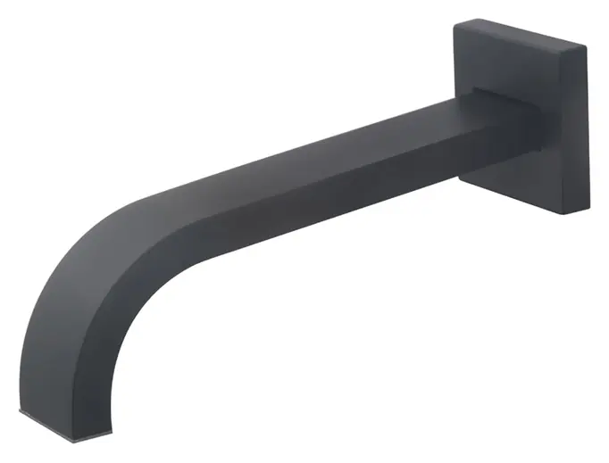 Wiesbaden Rombo Inbouw Uitloop - 22cm - Mat Zwart Superprijs