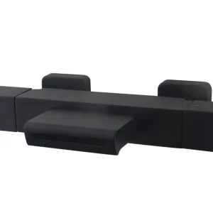 Must-Have Wiesbaden Rombo Thermostatische Waterval Badkraan - Mat Zwart