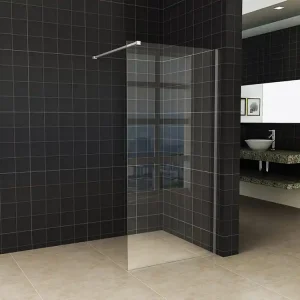 Weekendaanbieding Wiesbaden Slim Los Glasplaat - Nano Coating - 8mm Helder Glas - Zonder Profiel & Stabilisatiestang - 70x200cm