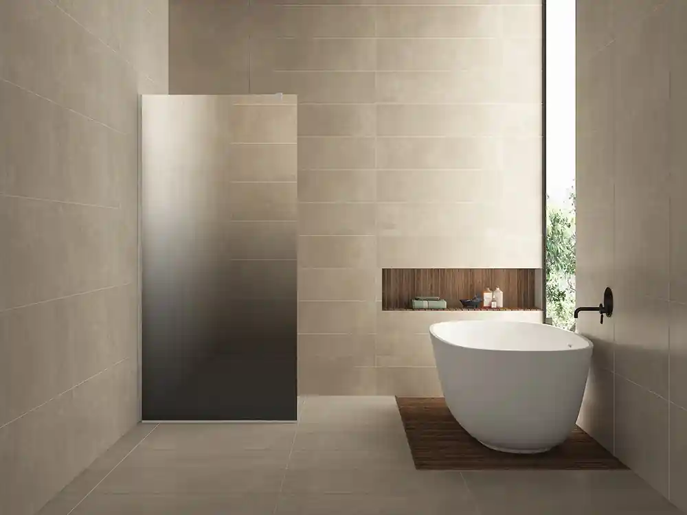 Betaalbaar Wiesbaden Slim Los Glasplaat - Nano Coating - 8mm Spiegelrook Glas - Zonder Profiel & Stabilisatiestang - 120x200cm